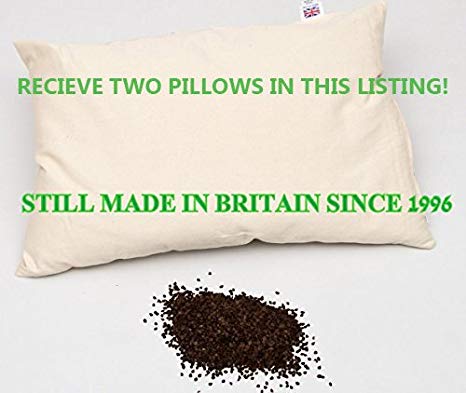 PERFECT PILLOW LTD OFFER 2 for £38.95 ORIGINAL 1996 U.K MANUFACTURER/ FULL SIZE BUCKWHEAT 100% ORGANIC MILLIONS EXPORTED WORLDWIDE .YOU WILL RECEIVE 2 ORGANIC PERFECT PILLOWS - SINCE 1996 OUR ORIGINAL BRITISH DESIGN BUCKWHEAT from the CREATOR . STILL , & ALWAYS WILL BE, MADE in BRITAIN .BEWARE FAR EAST INFERIOR COPY MASQUERADING AS BRITISH MADE - 24"X 17",(61 x 43 cm).."YOUR USUAL PILLOW IS AS MUCH USE AS A PAPER BAG IN A STORM"-VERIFIED GENUINE AMAZON REVIEW. COMPLIES WITH BS5852 FIRE SAFETY REGULATIONS