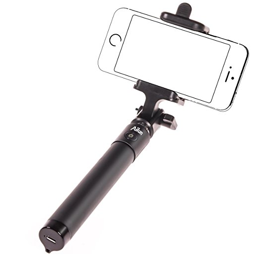 Bluetooth Selfie Stick,by Ailun,Extendable Monopod with built-in Bluetooth Remote Shutter,for iPhone 7/7 Plus,6/6s,6/6s Plus,5s/5/5c,Samsung Galaxy S7/S7 Edge,S6/S6 Edge,Note 5/4/3&More Smartphones