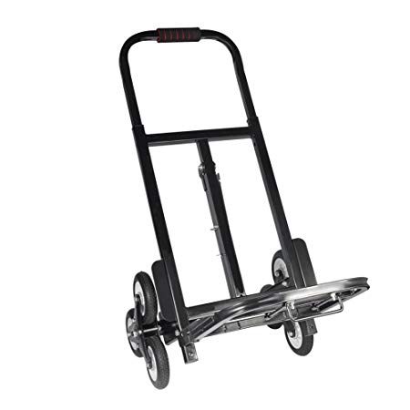 Hand Truck Cart,Stair Climber Hand Truck Portable Folding Push Truck Trolley Luggage Flatbed Dolly Cart Capacity 330lbs for Luggage,Shopping,Travel