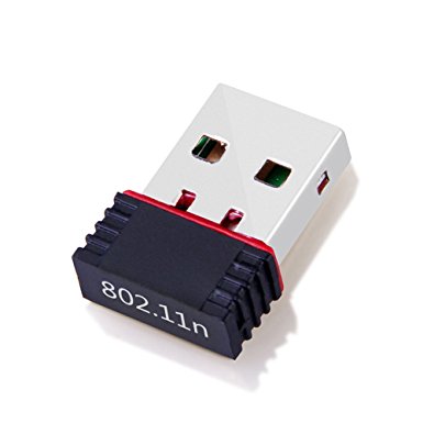 Fire LA USB WiFi Adapter，Nano Size Lets You Plug it and Forget it, Ideal for Raspberry Pi2/ Pi , Supports Mac OS, Linux Windows,