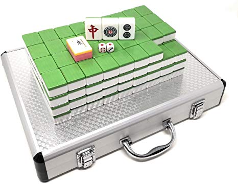 Traditional Chinese Version Mahjong Set W. Aluminum Carrying Case