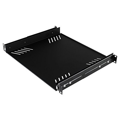 Penn Elcom R1290/1U Sliding Rack Tray (Audio, AV, IT, DJ) Equipment Shelf for 1 Rack Space up to 15" Deep
