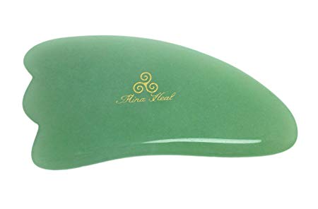 Jade Massage Tool Made of Natural Stone with 3-corners, for Facial Lifting, Anti-aging, Anti-wrinkle Massage & Facial Gua Sha