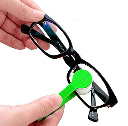 3 Pieces Multi-color Mini SunGlasses Eyeglass Microfiber Spectacles Cleaner Soft Brush Cleaning Tools Random Color