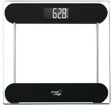 Smart Weigh Precision Digital Vanity  Bathroom Scale Smart Step-On Technology Tempered Glass Platform and Large Backlight Display