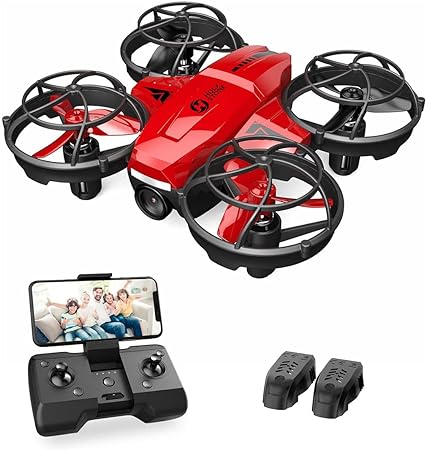 Holy Stone HS420 Mini Drone with HD FPV Camera for Kids Adults Beginners, Pocket RC Quadcopter with 2 Batteries, Toss to Launch, Gesture Selfie, Altitude Hold, Circle Fly, High Speed Rotation