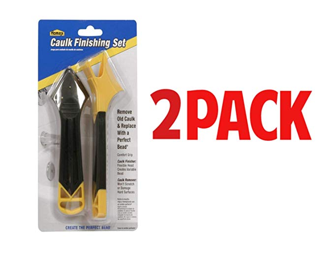 Homax 5860 2-Piece Caulking Tools, Smoother and Remover pack of 2