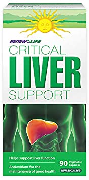 Renew Life Critical Liver Support, Liver Protecting Supplement, 90 Count