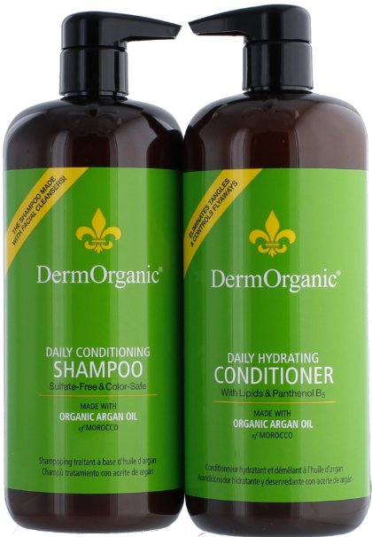 DermOrganic Daily Conditioning Shampoo 338oz and Daily Hydrating Conditioner 338oz DUO