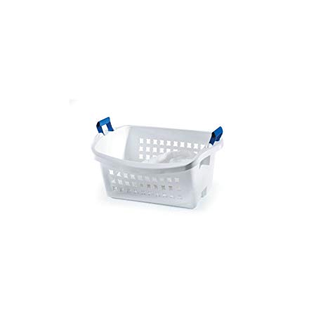 Rubbermaid Stack N' Sort Nesting Laundry Basket, White, Medium (FG292800WHT), 6 Pack