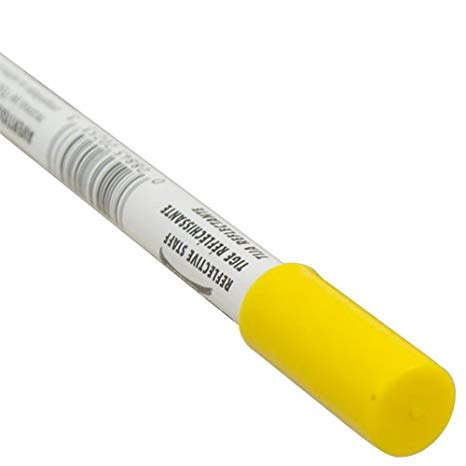 Blazer 381YDM Yellow Reflective Driveway Marker - 48-Inch Fiberglass Pole