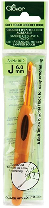 Clover Soft Touch 6.0-mm Crochet Hooks, Size J