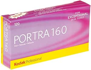 Kodak 1808674 Portra 160 120 Colour Negative Film (Pack of 5)