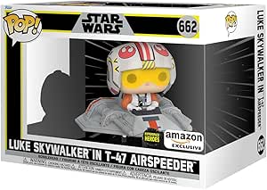 Funko Pop! Ride Super Deluxe: Star Wars Hyperspace Heroes - Luke Skywalker in T-47 Airspeeder, Amazon Exclusive