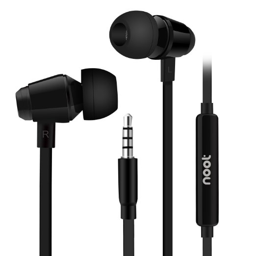 Earphones NOOTPRODUCTS E302 Premium Earbuds with built-in Mic Stereo Volume Control and Noise Isolating Made for iPhone iPod iPad Samsung Galaxy LG HTC and many more