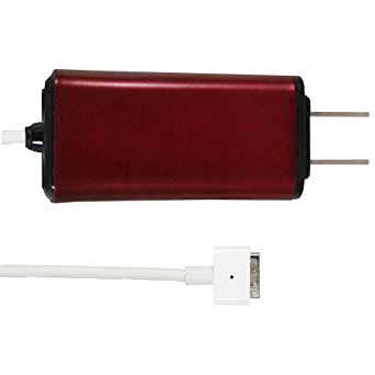Dynamic Power 45/60 Watt Replacement Power Adapter for Apple MacBook, MacBook Pro and MacBook Air (11-Inch and 13-Inch) – Red