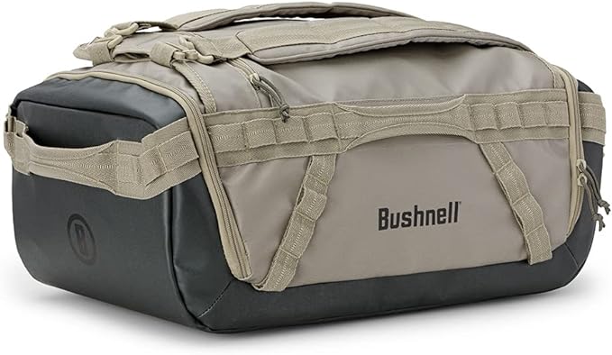 Bushnell Duffel Bag | 40L Convertible Duffel and Backpack, Water-Resistant Coating, Fully Adjustable, Multiple Loop Attachments, Great for the Gym, Overnight, Emergency Prep, Go Bag