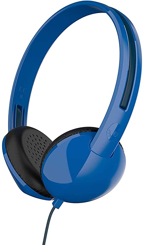 Skullcandy Stim On-Ear Headphones with Built-In Microphone and Remote, Supreme Sound Balanced Audio, Lightweight Design for Comfortable Fit, Blue