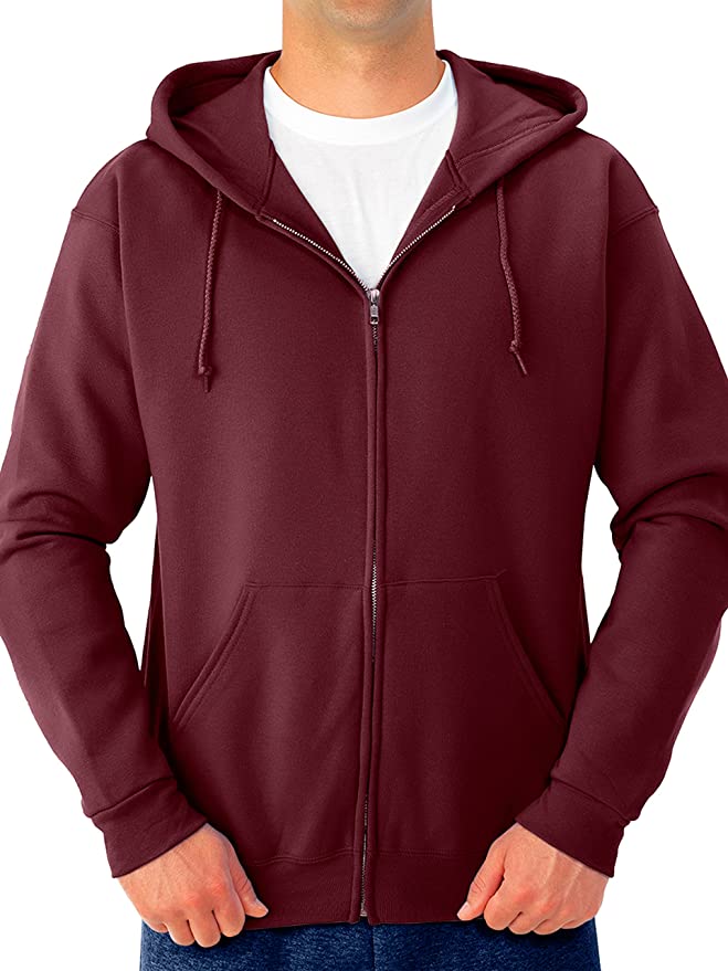 Jerzees Mens Fleece Full Zip Hoodie