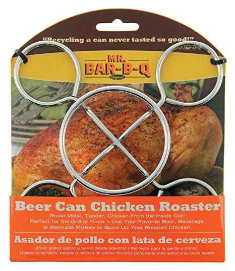 MR BAR-B-Q BEER CAN CHICKEN ROASTER BARBECUE BBQ