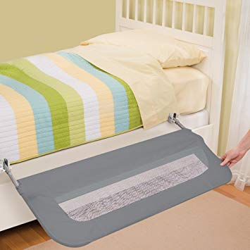 Summer Infant Extra Long Folding Single Bedrail, Grey