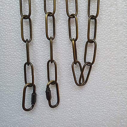 WOERFU 6 Feet Antique Bronze Finish Pendant chandelier Light Fixture Hanging Lighting Chain (Antique Bronze)