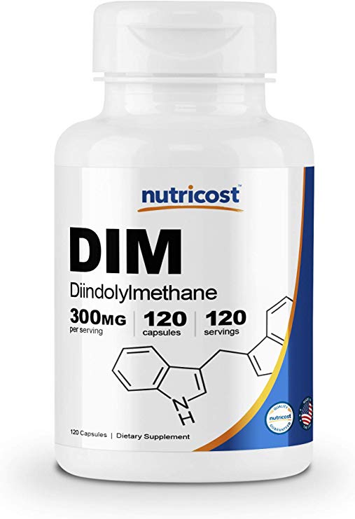 Nutricost DIM (Diindolylmethane) 300mg, 120 Capsules with BioPerine