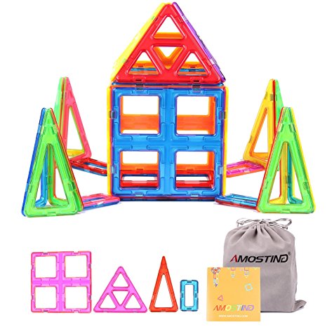 AMOSTING Magnetic Building Blocks Large Size Toy Tiles Sheet Kit - 26pcs