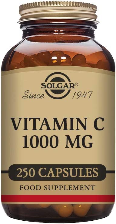 Solgar | Vitamina C 1000 Mg | Luminosidad y Tonificación de Piel | Reduce El Cansancio | Cápsulas Vegetales 250 Unidad