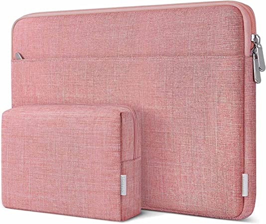 Inateck Laptop Sleeve Case Compatible with 12.3-13 Inch Laptops 13 Inch New MacBook Pro 2016-2021 Retina/MacBook Air M1 2019-2021/12.3 Inch Surface Pro X/7/6/5/4/3 - Red