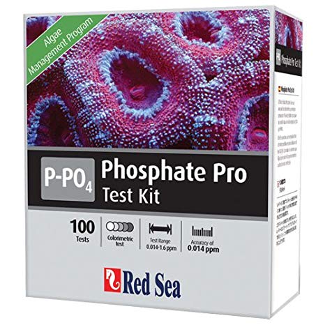 Red Sea Fish Pharm ARE21425 Saltwater Phosphate Pro Test Kit for Aquarium, 100 Tests