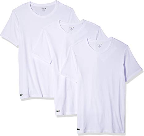 Lacoste Men's Slim Fit Cotton Crew Neck Tee, 3 Pk