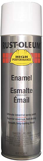 Rust-Oleum V2196838 V2100 System Enamel Spray Paint, 15-Ounce, Fleet White