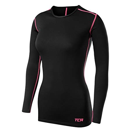 TCA Women's SuperThermal Long Sleeve Athletic Compression Shirt Base Layer