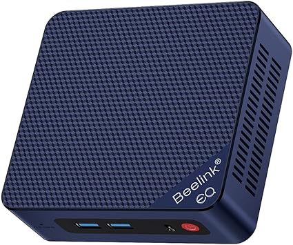 Beelink EQ12 Mini PC, Intel 12th Gen N100(4C/4T,up to 3.4GHz)，Mini Computer with 16GB DDR5 RAM/500GB SSD, Desktop PC Triple Display USB-C&Dual HDMI 4K 60Hz/Dual 2.5Gbps/WiFi6/BT5.2/OS