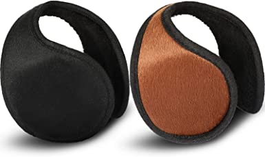 2 Packs Ear Warmer Fleece Earmuff Winter Accessory for Men Women