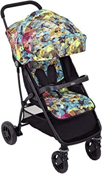 Graco Breaze Lite Pushchair/Stroller (Birth to 3 Years Approx, 0-15 kg), Lightweight and Easy Fold, Kaleidoscope