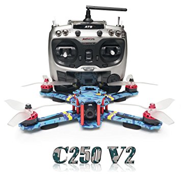 ARRIS C250 V2 250mm RC Quadcopter FPV Racing Drone RTF w/Flycolor 4-in-1 Tower   Radiolink AT9   4S Battery   HD Camera