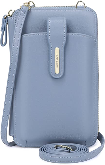 Crossbody Cell Phone Purse for Women with Magnetic Phone Pocket and Card Slots