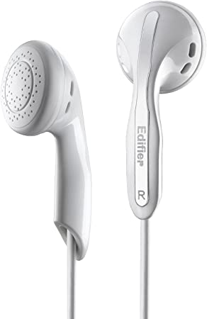 Edifier H180 Hi-Fi Stereo Earbuds Headphone - Classic Earbud Style Headphones - White