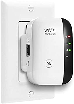 Boost WiFi, WiFi Range Extender | Up to 300Mbps |Repeater, WiFi Signal Booster, Access Point | Easy Set-Up | 2.4G Network with Integrated Antennas LAN Port & Compact Designed Internet Booster