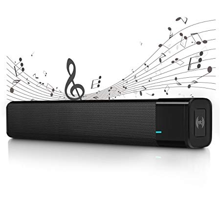 Outdoor Bluetooth Speaker, ELEGIANT Hi-Fi Portable Wireless Surround Stereo Sound Loudspeaker, 20W Output Power with Enhanced Bass, Built in 4400mAH Battery for iPhone iPad iPod Nexus Tablet PC Black