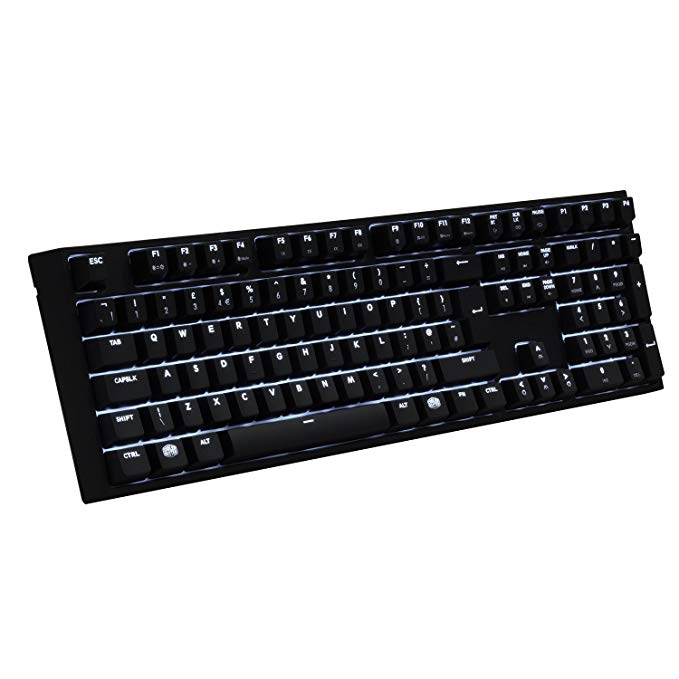 Cooler Master MasterKeys Pro L White LED Mechanical Gaming Keyboard 'Full Size, Cherry MX Brown Switches, White LED' SGK-4070-KKCM1-UK