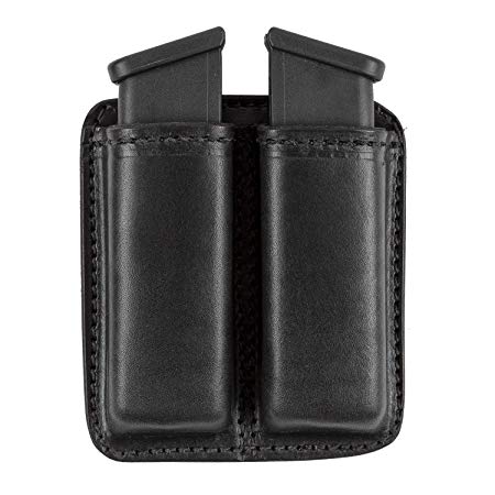 Relentless Tactical Leather Double Magazine Holder | Made in USA | Sizes to fit virtually Any 9mm.40 or .45 Caliber Pistol Mag | Single or Double Stack | IWB or OWB Mag Pouch
