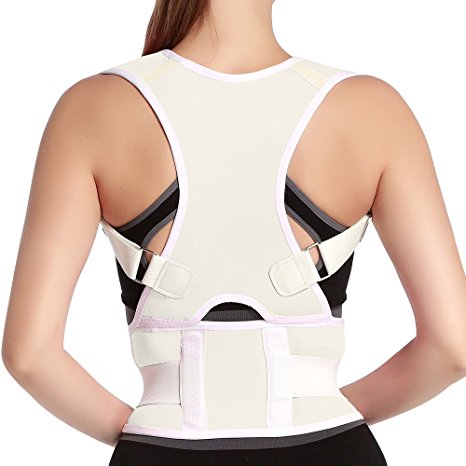 Panegy Unisex Adjustable Posture Correction Kyphosis Clavicle Brace Comfortable Correct Shoulder Posture Support Strap