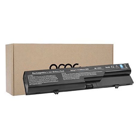 OMCreate New Laptop Battery for HP ProBook 4321s 4320s 4325s 4525s / Compaq 320 321 325 326 420 421 425 620 621 625 4320t - fits fits P/N 587706-751 / 593572-001 / BQ350AA / HSTNN-CB1A / HSTNN-CB1W / 587706-761 / HSTNN-Q81C / HSTNN-CB1A / 593573-001 / 593572-001 / BQ350AA / 587706-121 - 12 Months Warranty