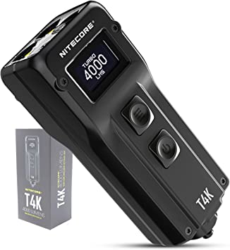 Nitecore T4K 4000 Lumen Turbo Torch Rechargeable with OLED Display Manventure Edition