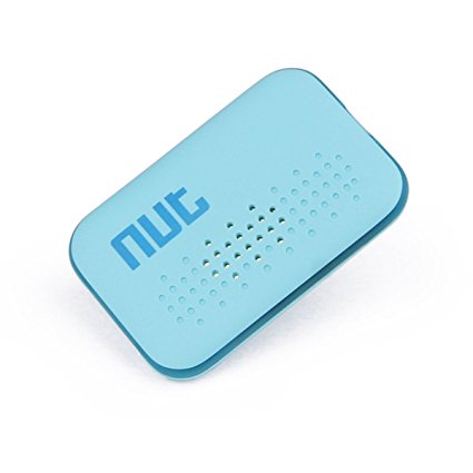 1 Pack Nut Mini Wireless Smart Item Finder Key Finder Bag Pet GPS Tracker with APP Control, and Available for Both IOS and Android (Blue)