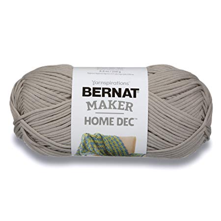 Bernat  Maker Home Dec Yarn - (5) Bulky Chunky Gauge  - 8.8 oz -  Clay  -   For Crochet, Knitting & Crafting