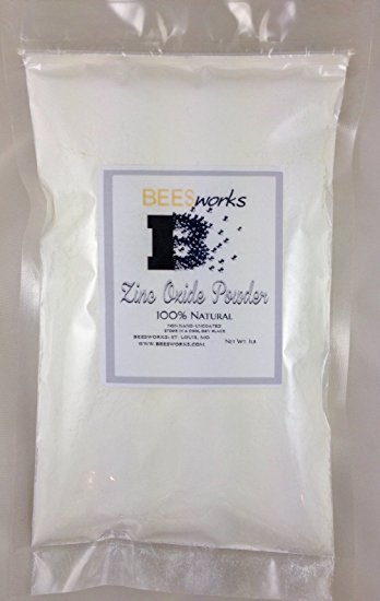 Beesworks Zinc Oxide -1 Pound, Non-Nano, Pharmaceutrical Grade Powder-Great for Sunscreen